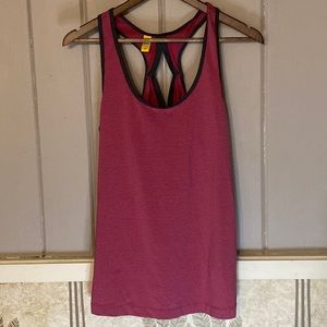 LOLE pink and gray size L workout tank